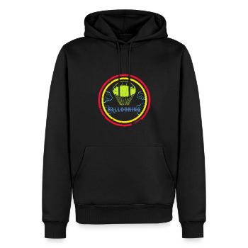 Heißluftballon & Ballon Fahrer Geschenk - Männer Premium Bio Hoodie - Schwarz - Vorne - Nico (187cm)