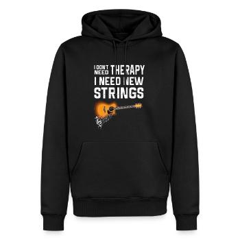 Gitarre Musik Gitarisst Gitarren Spruch - Männer Premium Bio Hoodie - Schwarz - Vorne - Nico (187cm)