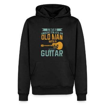 Gitarre Musik Gitarisst Gitarren Spruch - Männer Premium Bio Hoodie - Schwarz - Vorne - Nico (187cm)