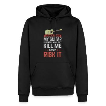 Gitarre Musik Gitarisst Gitarren Spruch - Männer Premium Bio Hoodie - Schwarz - Vorne - Nico (187cm)