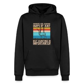 Jagen Jagdspruch & Jäger Geschenkidee - Männer Premium Bio Hoodie - Schwarz - Vorne - Nico (187cm)