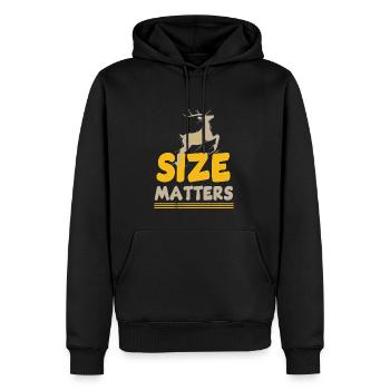 Jagen Jagdspruch & Jäger Geschenkidee - Männer Premium Bio Hoodie - Schwarz - Vorne - Nico (187cm)