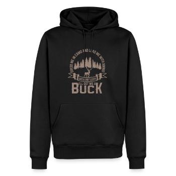 Jagen Jagdspruch & Jäger Geschenkidee - Männer Premium Bio Hoodie - Schwarz - Vorne - Nico (187cm)