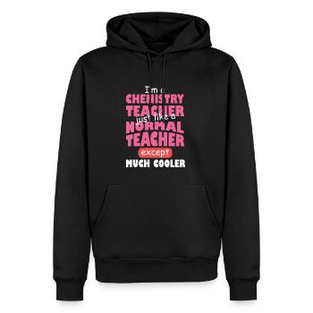 Chemie Lehrer Wissenschaftler Chemieker - Männer Premium Bio Hoodie - Schwarz - Vorne - Nico (187cm)