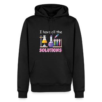 Chemie Lehrer Wissenschaftler Chemieker - Männer Premium Bio Hoodie - Schwarz - Vorne - Nico (187cm)