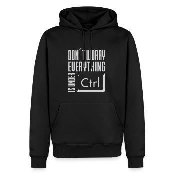 Lustiger Informatiker Spruch, Informatik - Männer Premium Bio Hoodie - Schwarz - Vorne - Nico (187cm)