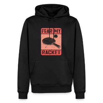 Lustiger Tischtennis Spruch Tischtennis - Männer Premium Bio Hoodie - Schwarz - Vorne - Nico (187cm)