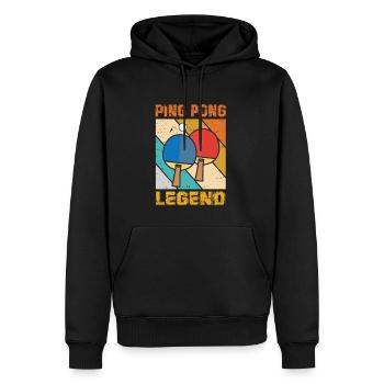 Lustiger Tischtennis Spruch Tischtennis - Männer Premium Bio Hoodie - Schwarz - Vorne - Nico (187cm)