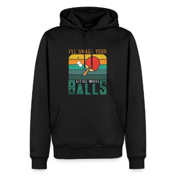Lustiger Tischtennis Spruch Tischtennis - Männer Premium Bio Hoodie - Schwarz - Vorne - Nico (187cm)