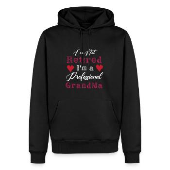 Rentner Sprüche & Geschenke Ruhestand - Männer Premium Bio Hoodie - Schwarz - Vorne - Nico (187cm)