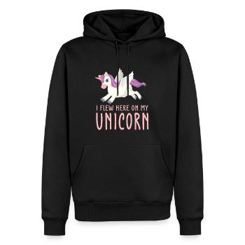 Lustiger Einhorn Spruch I Einhörner - Männer Premium Bio Hoodie - Schwarz - Vorne - Nico (187cm)