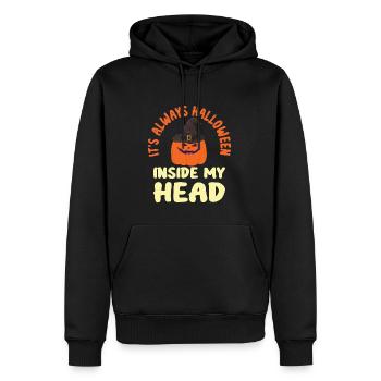 Grusel Halloweenspruch Spruch Halloween - Männer Premium Bio Hoodie - Schwarz - Vorne - Nico (187cm)