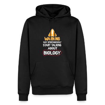 Biologie Lehrer Motiv Naturwissenschaft - Männer Premium Bio Hoodie - Schwarz - Vorne - Nico (187cm)