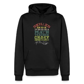 Lustiger Mathe Lehrer Spruch Mathematik - Männer Premium Bio Hoodie - Schwarz - Vorne - Nico (187cm)