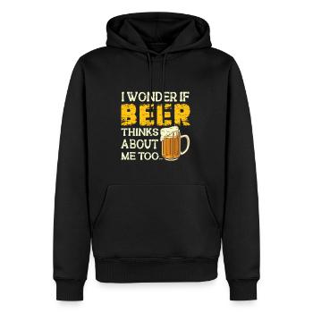 Feiern Bier Party Spruch I Biertrinken - Männer Premium Bio Hoodie - Schwarz - Vorne - Nico (187cm)
