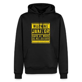 Putzfrau Spruch Reinigungskraft Putzfee - Männer Premium Bio Hoodie - Schwarz - Vorne - Nico (187cm)