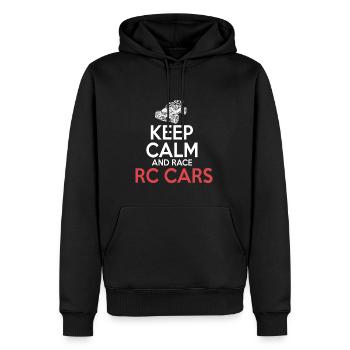 RC Auto Hobby Spruch Ferngestuertes Auto - Männer Premium Bio Hoodie - Schwarz - Vorne - Nico (187cm)
