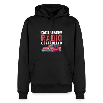 RC Auto Hobby Spruch Ferngestuertes Auto - Männer Premium Bio Hoodie - Schwarz - Vorne - Nico (187cm)