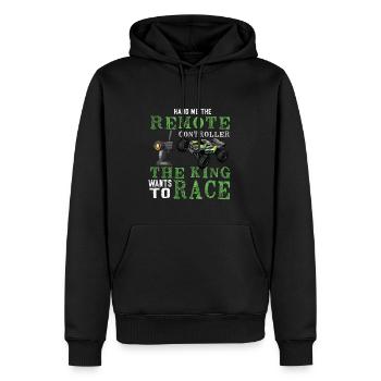 RC Auto Hobby Spruch Ferngestuertes Auto - Männer Premium Bio Hoodie - Schwarz - Vorne - Nico (187cm)