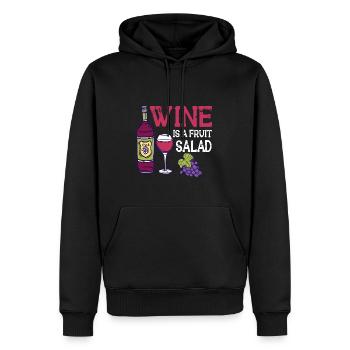 Winzer Wein Spruch für Weinliebhaber - Männer Premium Bio Hoodie - Schwarz - Vorne - Nico (187cm)
