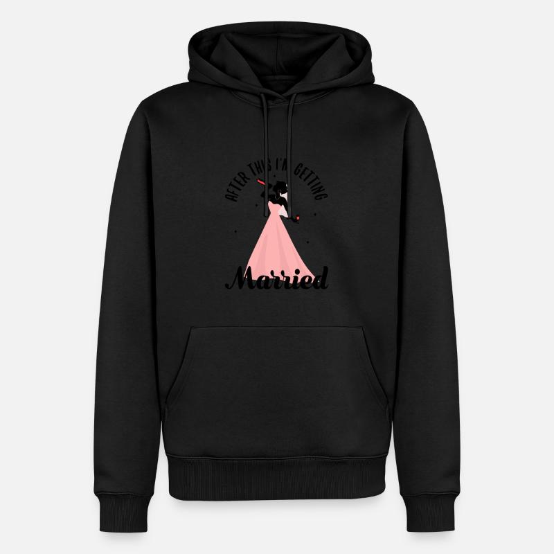 After this im getting married - Männer Premium Bio Hoodie - Schwarz