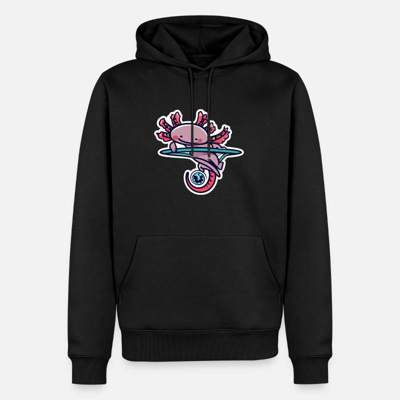 Hulahoop - Männer Premium Bio Hoodie - Schwarz
