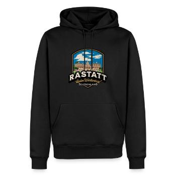 Baden Württemberg Rastatt Retro Deutschland - Männer Premium Bio Hoodie - Schwarz - Vorne - Nico (187cm)