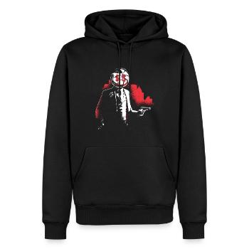 Basketball Dollar Game - Männer Premium Bio Hoodie - Schwarz - Vorne - Nico (187cm)