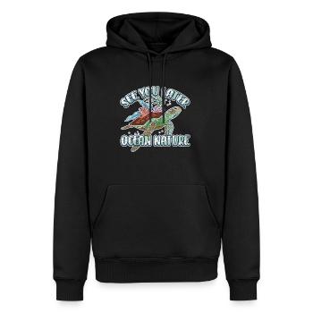 See You Later Ocean Nature Marine Biologist - Männer Premium Bio Hoodie - Schwarz - Vorne - Nico (187cm)
