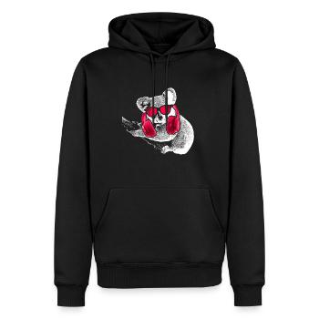 Koala Tierfans Kopfhörer Sonnenbrille Musik Koalan - Männer Premium Bio Hoodie - Schwarz - Vorne - Nico (187cm)