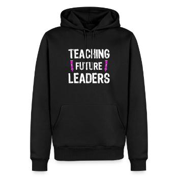 Lehrer Schulalltag Vintage Bildung Unterricht - Männer Premium Bio Hoodie - Schwarz - Vorne - Nico (187cm)