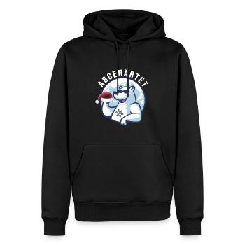 Eisbader cooler Winterschwimmer abgehärtet - Männer Premium Bio Hoodie - Schwarz - Vorne - Nico (187cm)