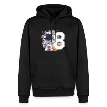 8th Birthday Astronaut Space Adventure for Boys - Männer Premium Bio Hoodie - Schwarz - Vorne - Nico (187cm)