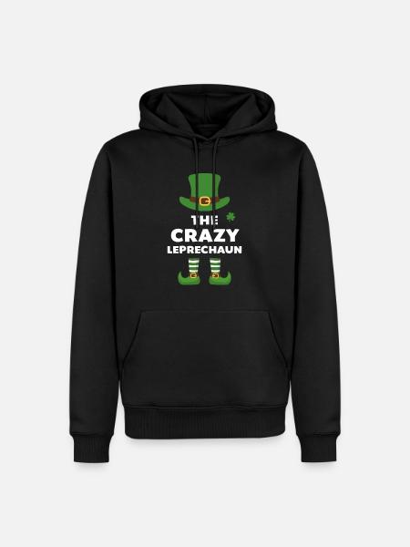 Le Crazy Leprechaun - Sweat à capuche Premium bio Homme - noir