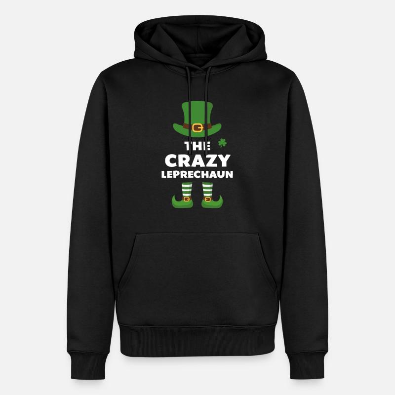 Le Crazy Leprechaun - Sweat à capuche Premium bio Homme - noir
