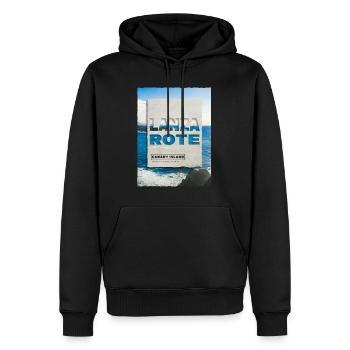 Lanzarote Sommer Sonne Strand Meer Palmen Urlaub - Männer Premium Bio Hoodie - Schwarz - Vorne - Nico (187cm)