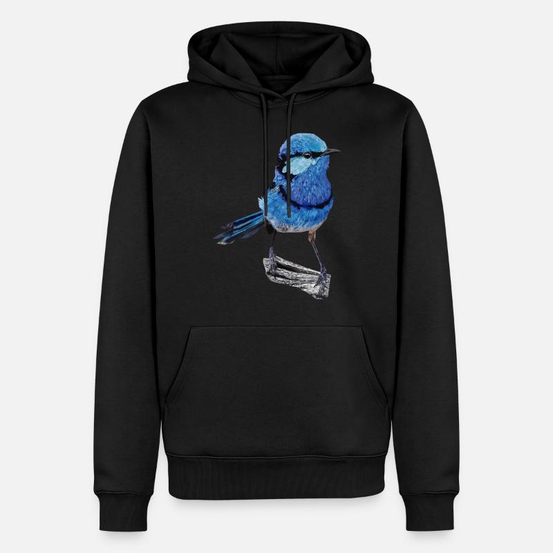 Herrlicher Maluro - Männer Premium Bio Hoodie - Schwarz