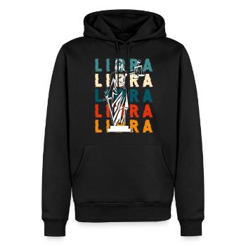 Waage Konstellation - Männer Premium Bio Hoodie - Schwarz - Vorne - Nico (187cm)