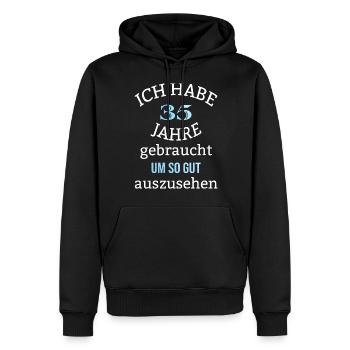 35 Jahre Geburtstag Mann Geschenk Männer lustig - Männer Premium Bio Hoodie - Schwarz - Vorne - Nico (187cm)