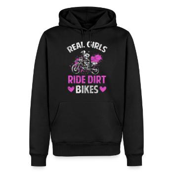 Vélo Vélo Vélo Vélo - Sweat à capuche Premium bio Homme - noir - Devant - Nico (187cm)