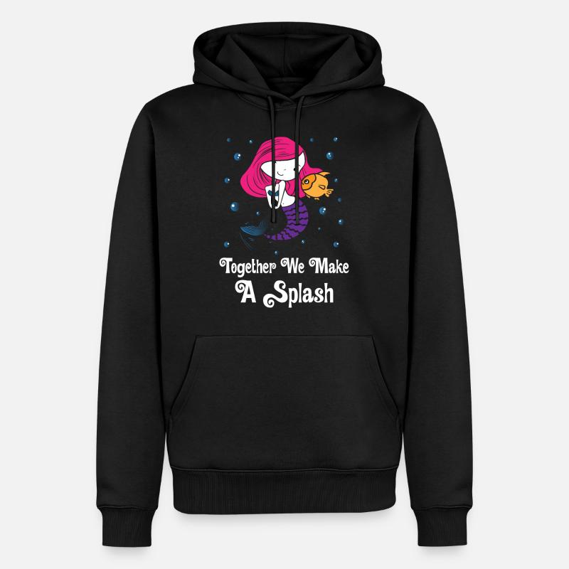 Ensemble, nous faisons sensation - Sweat à capuche Premium bio Homme - noir
