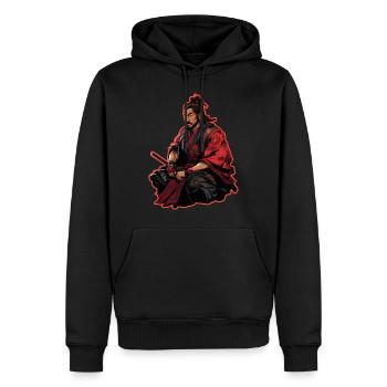 Samurai Kämpfer Kampfsport Sport Schwert Ninja - Männer Premium Bio Hoodie - Schwarz - Vorne - Nico (187cm)