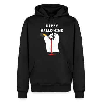 Halloween lustig Spruch - Männer Premium Bio Hoodie - Schwarz - Vorne - Nico (187cm)