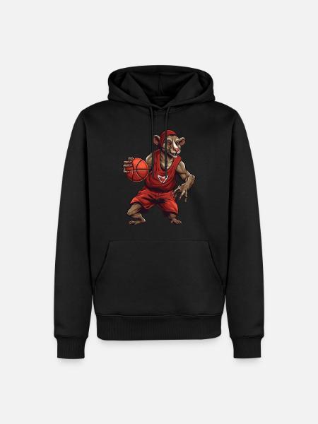 Rats Basketball Player - Men’s Premium Organic Hoodie - black