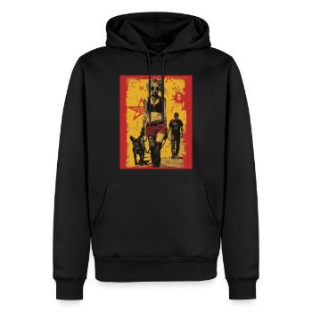 The Walk - Skull, Totenkopf - Männer Premium Bio Hoodie - Schwarz - Vorne - Nico (187cm)