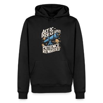 Astronomie Astrofotografie Teleskop - Männer Premium Bio Hoodie - Schwarz - Vorne - Nico (187cm)