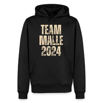 TEAM MALLE 2024 - MAJORQUE - Sweat à capuche Premium bio Homme - noir - Devant - Nico (187cm)