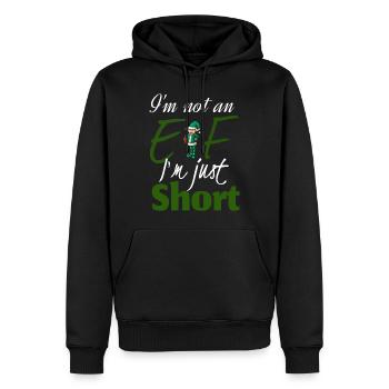 I'm not an elf i'm just short - Men’s Premium Organic Hoodie - black - Front - Nico (187cm)