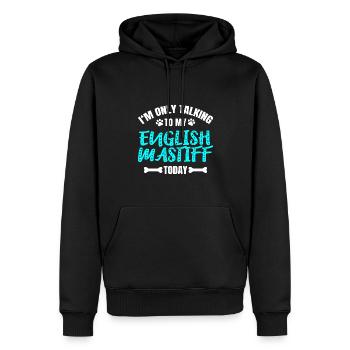 Deutsch Mastiff - Sweat à capuche Premium bio Homme - noir - Devant - Nico (187cm)