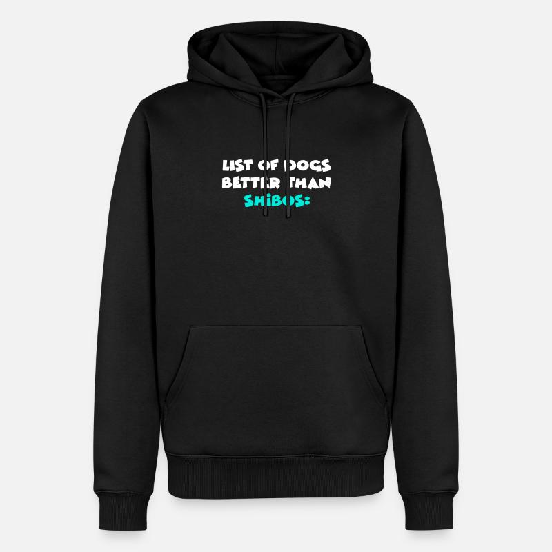 Shibos - Sweat à capuche Premium bio Homme - noir